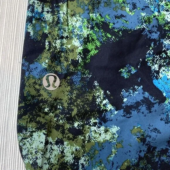 Lululemon El Current Board Green‎ Blue Swim Trunks Board Shorts Size 34 unlined - Picture 6 of 10